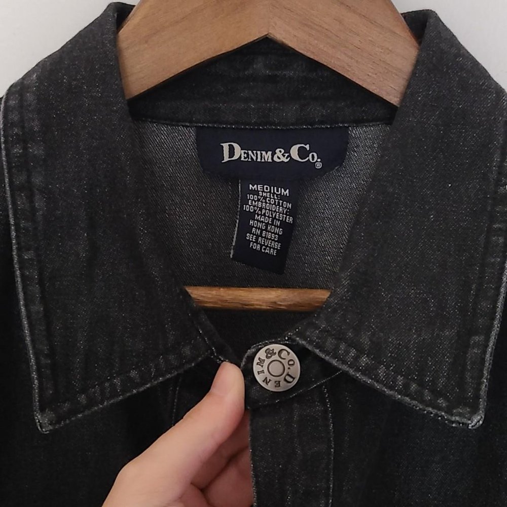 Black Denim&Co jacket and skirt set - Picture 4 of 4